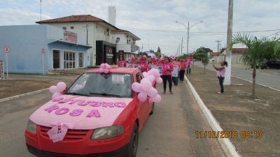 Secretaria Municipal de Saúde realiza a 1º Caminhada outubro Rosa – “Juntos Somos mais Fortes”.